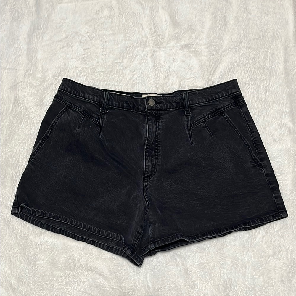 Black Denim Women's Shorts